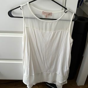 White tank blouse